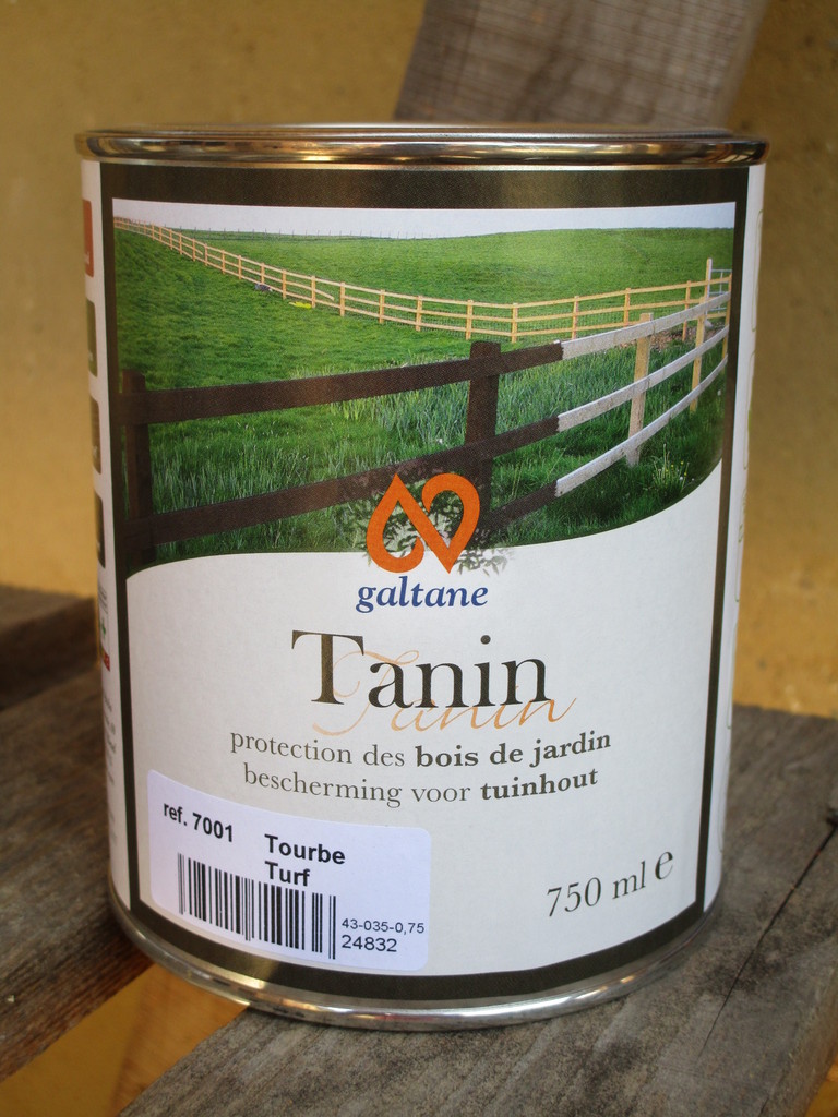 Tanin - huile colorée pour le bois de jardin - Tourbe - PROMO - pot